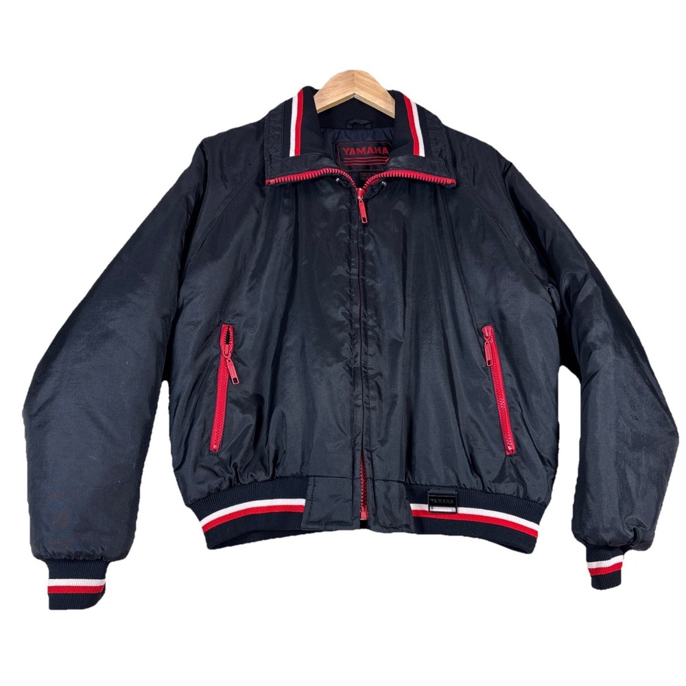 Yamaha OEM Womens Snowmobile Jacket Coat Size Large Black Red White Coat